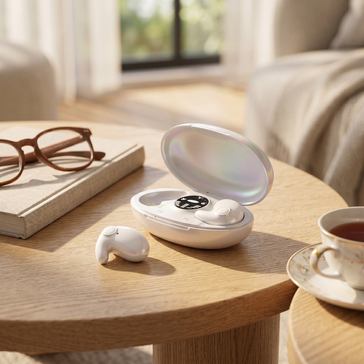 Wireless Sleep Earbuds with Ergonomic Design and Charging Case, IPX5 Moisture Protection Support