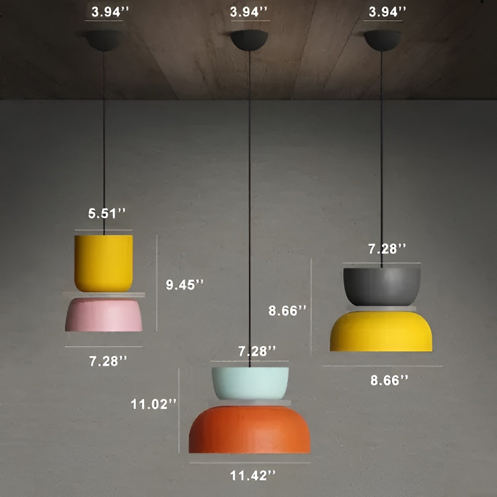 Macaron LED Pendant Light in Nordic Color Design