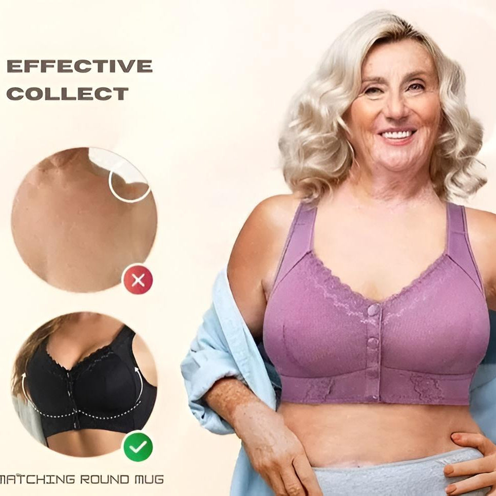 EasyLift Bra Front Closure Cotton Soft Wireless Bra