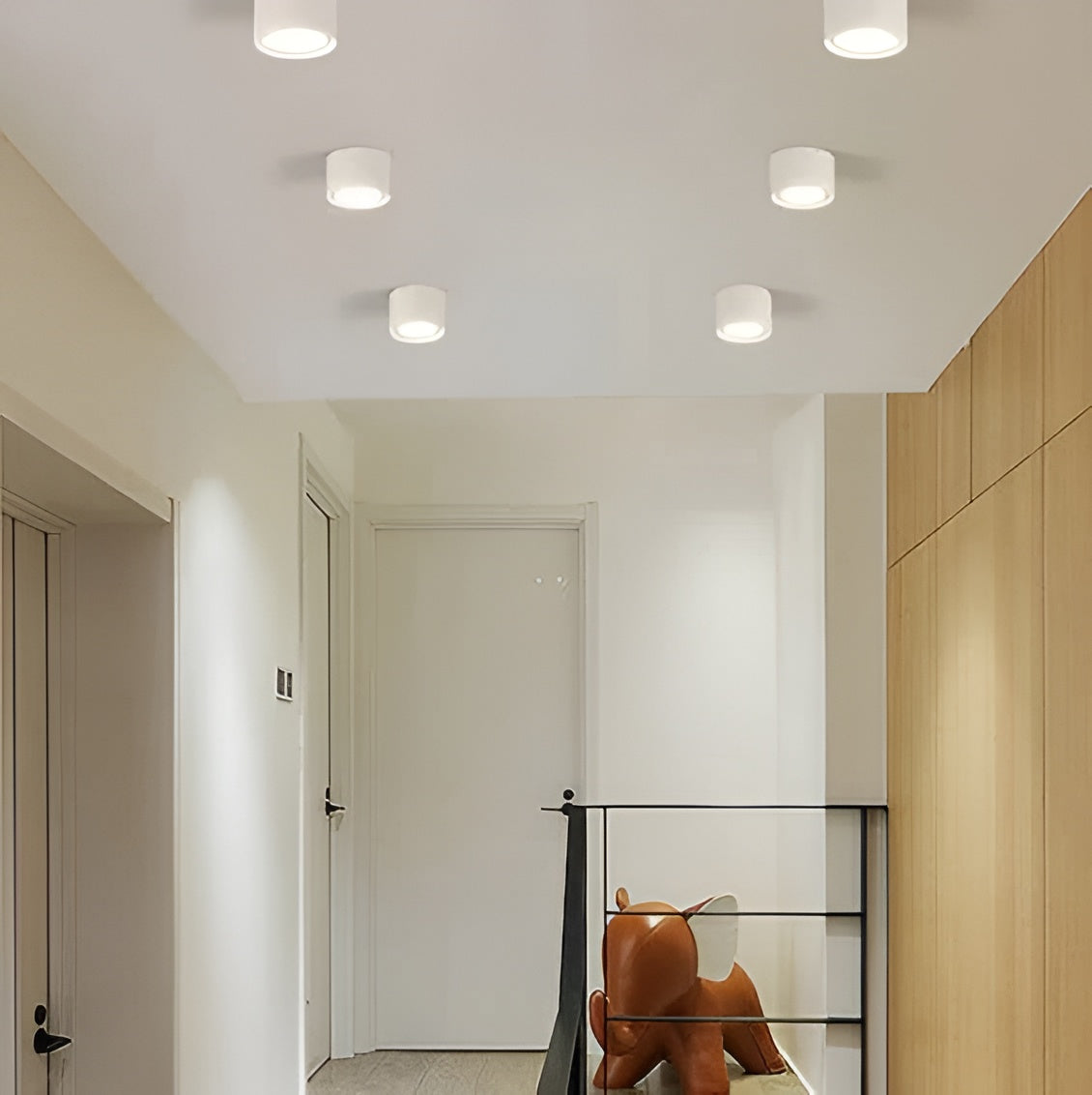 LED Ceiling Spotlight Cylinder, Adjustable Modern Indoor Light