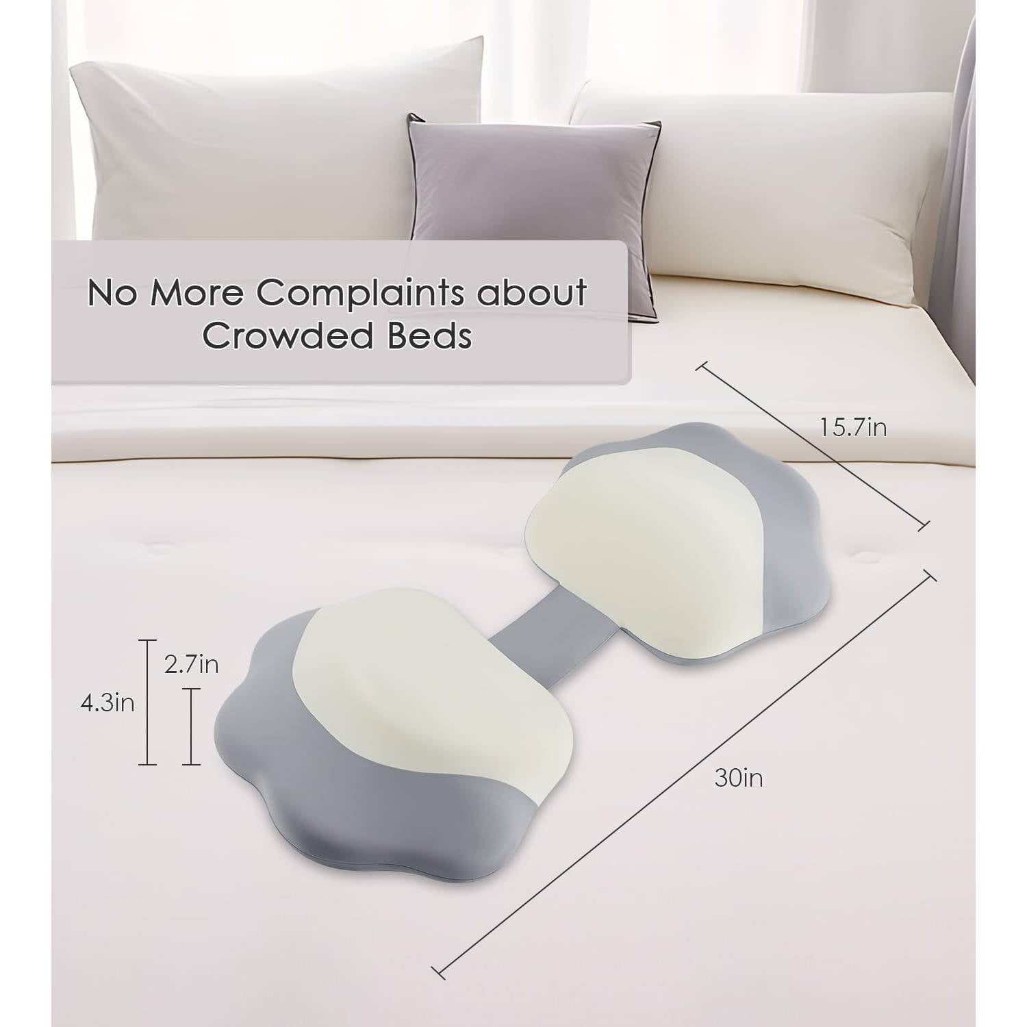 Adjustable Memory Foam Pregnancy Pillow with Cooling Washable Cover