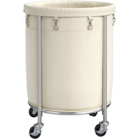 Laundry Basket with Wheels 29 Gallon, Removable Bag Tall Rolling Hamper for Easy Laundry Support
