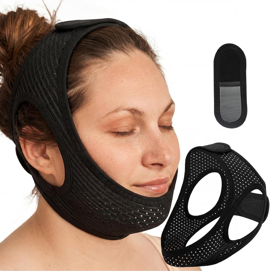 Adjustable Chin Strap for Snoring Support and Nighttime Mouth Closure
