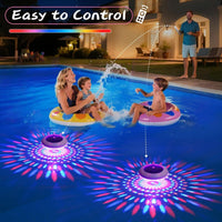 Solar Floating Pool Lights with Remote Control and RGB Light Modes