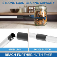 Grabber Reacher Tool with Wide Jaw Magnet and Foldable Handle