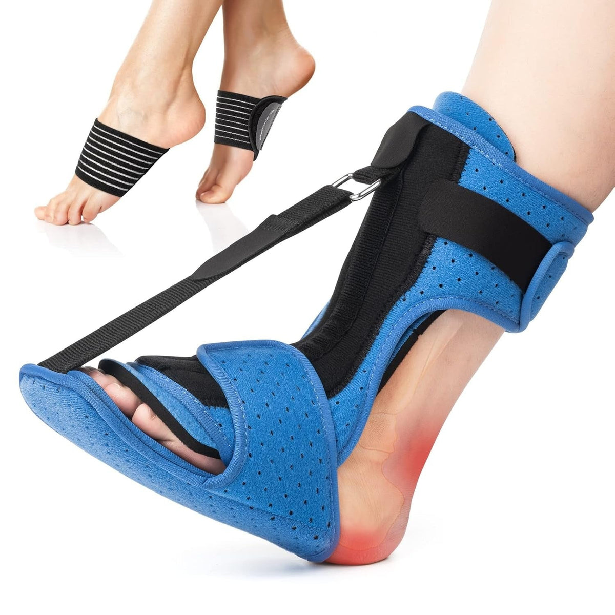 Foot Night Splint with Aluminum Bar for Plantar Fasciitis Support