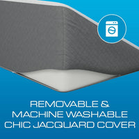 Wedge Pillow with Memory Foam and Washable Cover for Bed Support