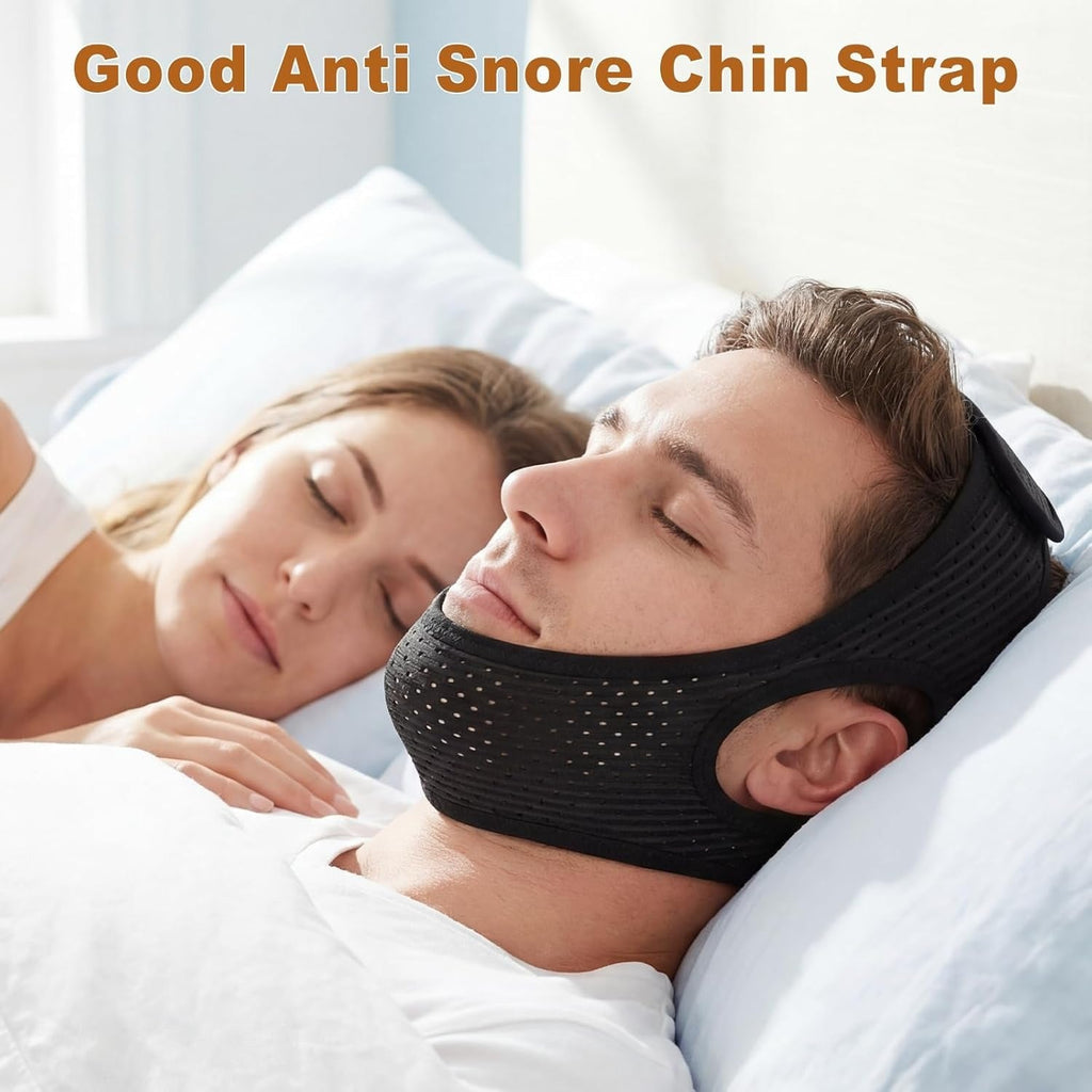 Adjustable Chin Strap for Snoring Support and Nighttime Mouth Closure