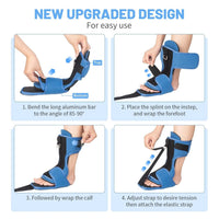 Foot Night Splint with Aluminum Bar for Plantar Fasciitis Support