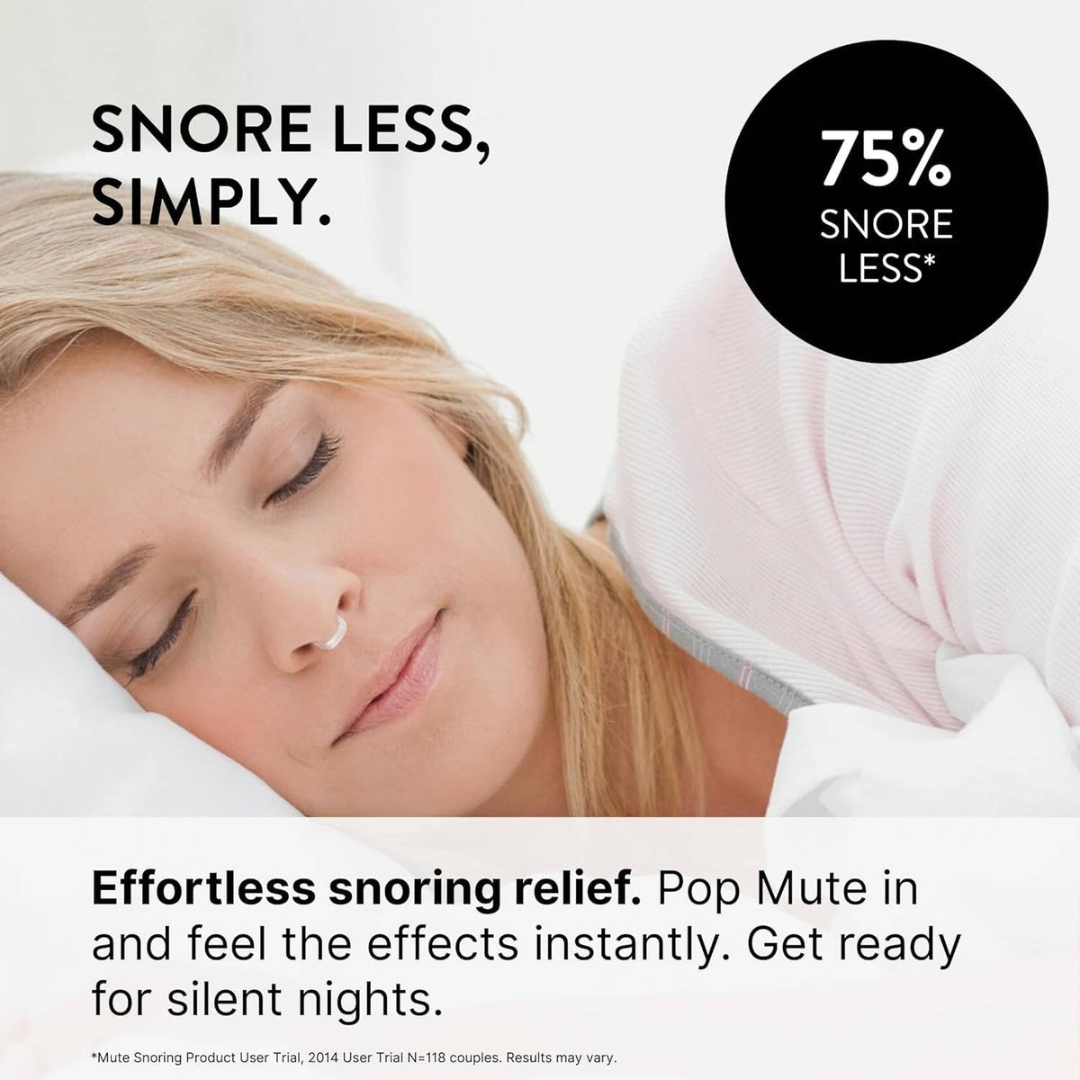 Reusable Nasal Dilator for Breathing and Snoring Support During Sleep, Set of 3
