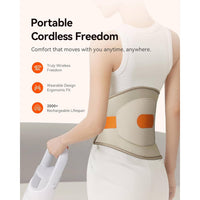 Rechargeable Heat Belt with Vibration and Adjustable Waist Strap