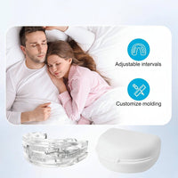 Adjustable Mouth Guard with Dual Tray Fit and Open Front Design