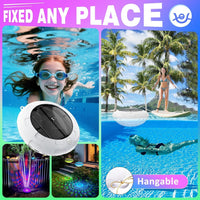 Solar Floating Pool Lights with Remote Control and RGB Light Modes