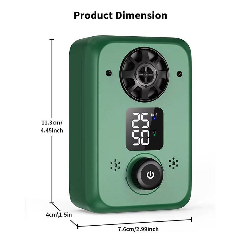 Ultrasonic Dog Bark Training Device with Rechargeable Battery and LED Screen
