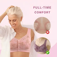 EasyLift Bra Front Closure Cotton Soft Wireless Bra