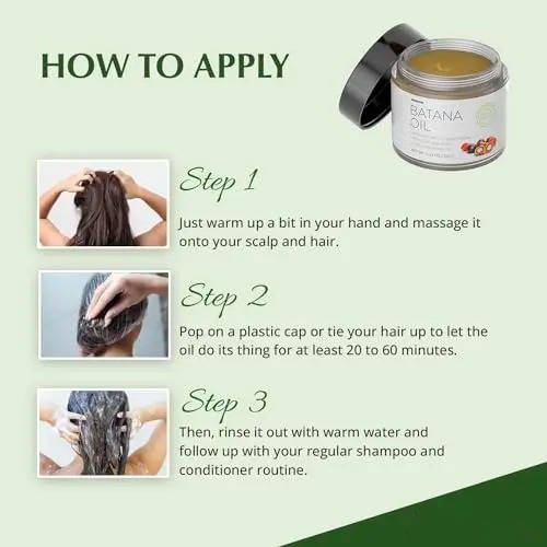Raw Batana Oil Hair for Hair Conditioning and Scalp Moisture