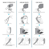 Ergonomic Travel Neck Pillow for Airplane and Car Use