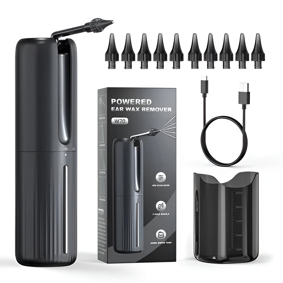 Rechargeable Ear Cleaning Support Irrigation Kit with 3 Pressure Modes and Tips
