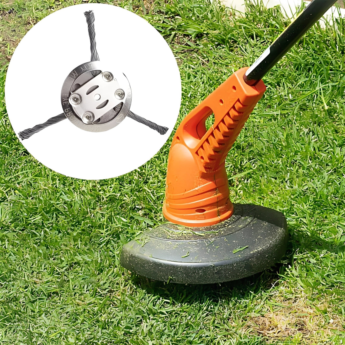 Lawn Mower Steel Brush Attachment for Weeds and Trimming - Marova Shop