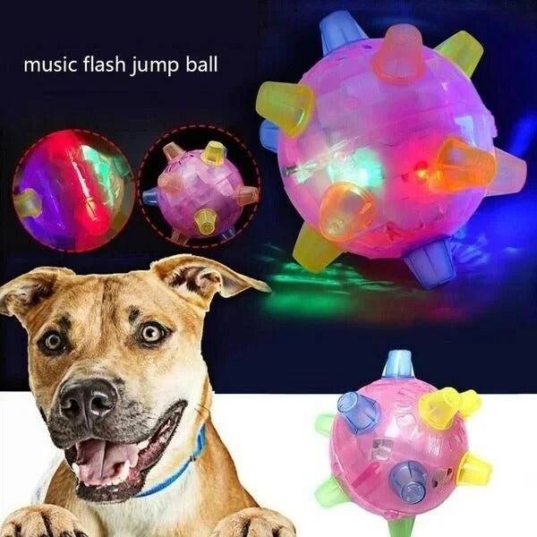 LED Jumping Ball for Dogs, Interactive Bouncing Light-Up Toy - Marova Shop