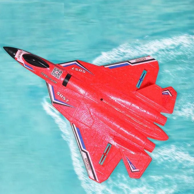 LED RC Glider Aircraft SU35 and SU57, 2.4GHz Remote Control - Marova Shop