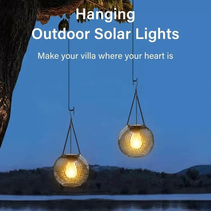 LED Solar Lantern, Outdoor Hanging Lamp for Pathway - Marova Shop