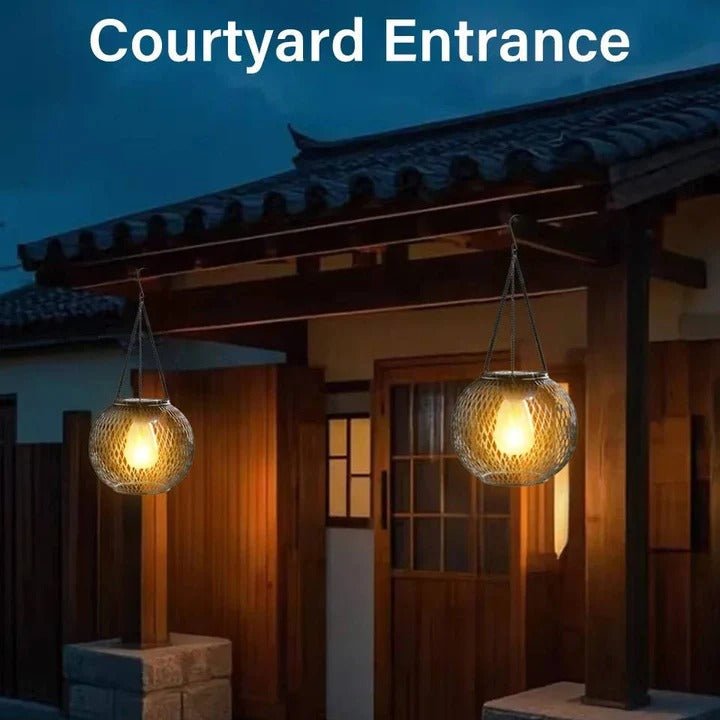 LED Solar Lantern, Outdoor Hanging Lamp for Pathway - Marova Shop
