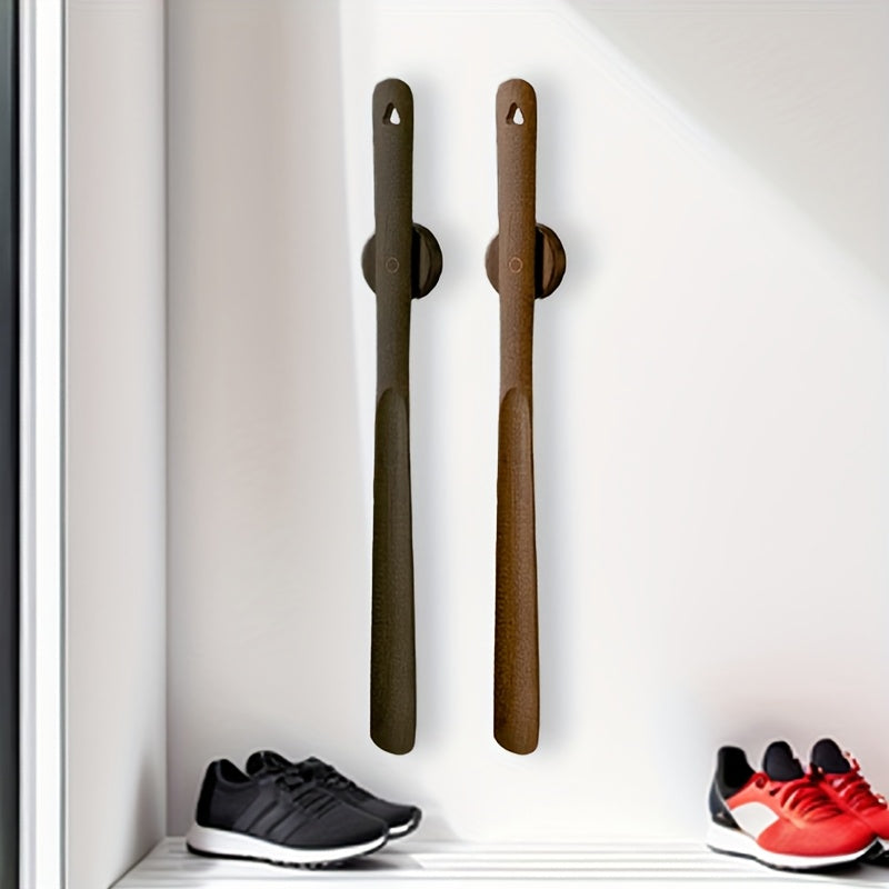 Extra Long Shoe Horn with Grip Handle and Heel Guide, 23.6 In