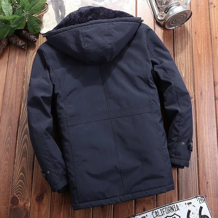 Mens Padded Fleece Jacket With Multiple Zip Pockets - Marova Shop