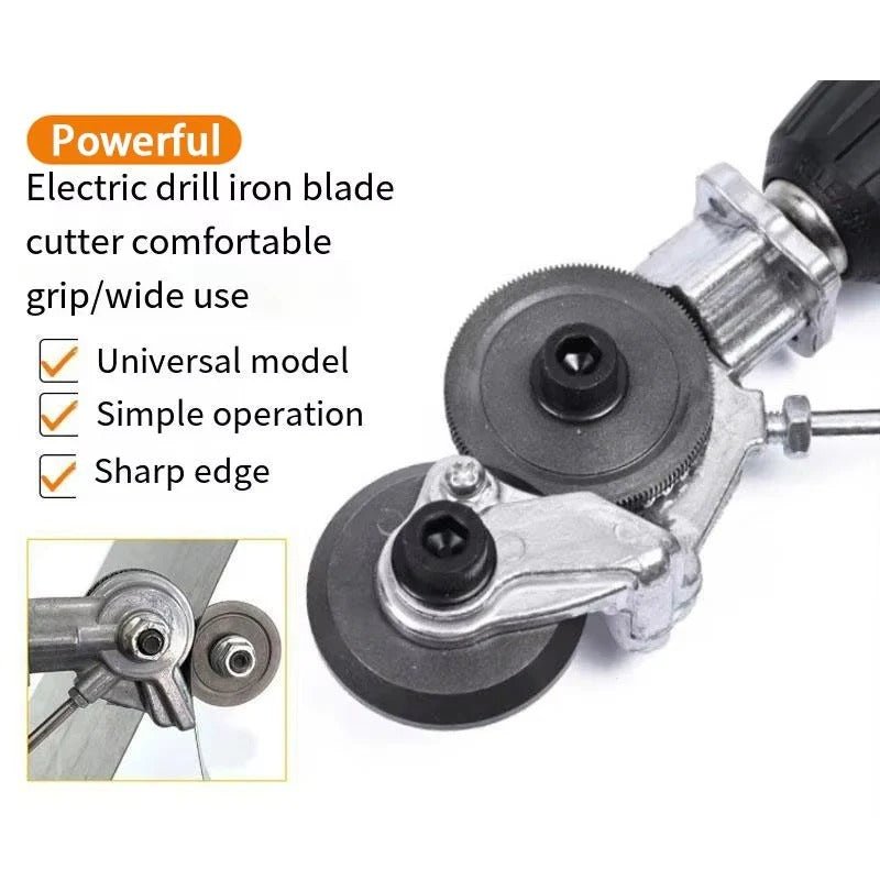 Metal Plate Cutter Drill Attachment For Clean Nibbling - Marova Shop