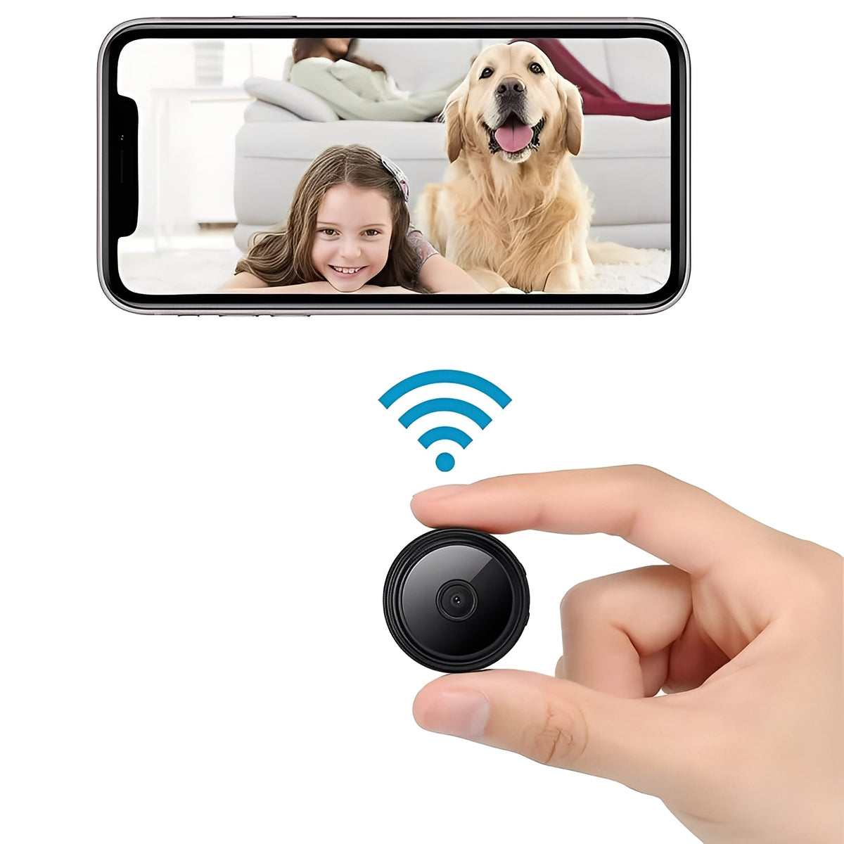 Mini Magnetic Wireless Camera with Rechargeable Battery - Marova Shop