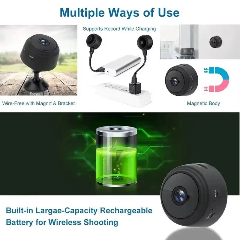Mini Wireless 1080p HD Camera with Audio and Night Vision - Marova Shop