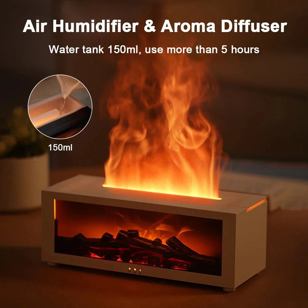 Mist Humidifier and Aroma Diffuser with Flame Effect - Marova Shop