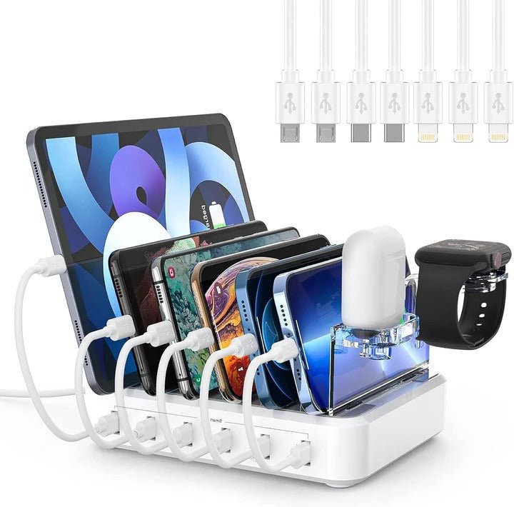Multiple Device Charging Station Organizer with Fast USB Charging - Marova Shop