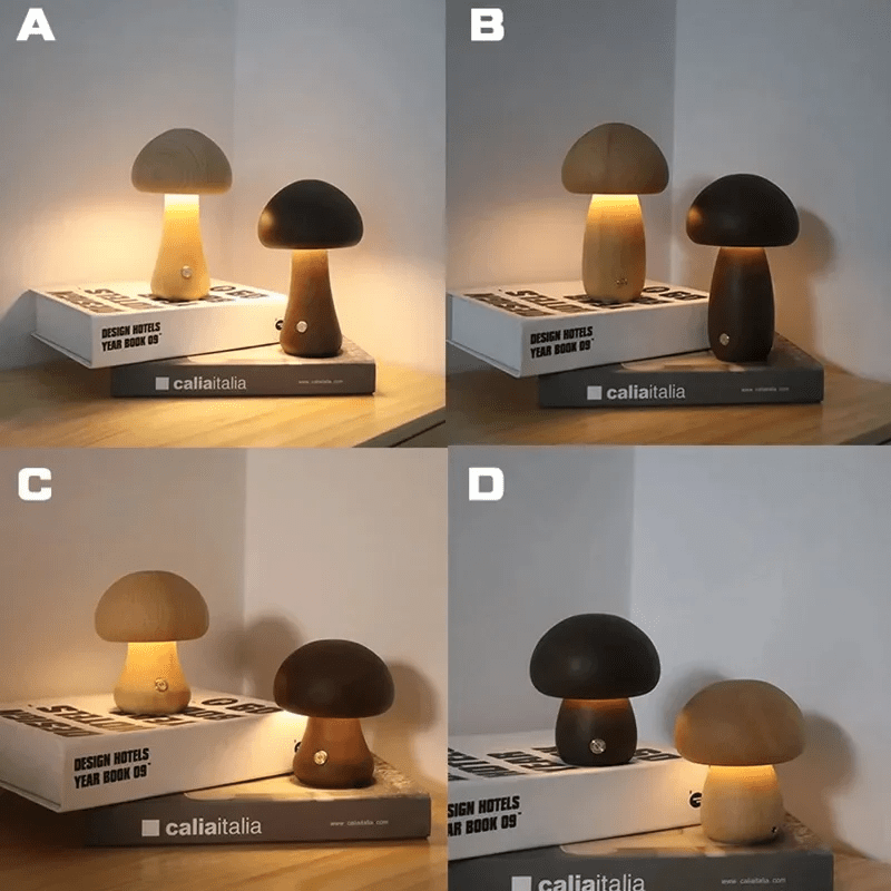 Mushroom Night Light with Touch Control and Adjustable Brightness - Marova Shop