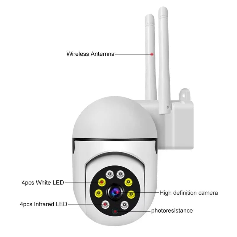 Outdoor 1080P Waterproof PTZ Camera with 4X Zoom Vision - Marova Shop