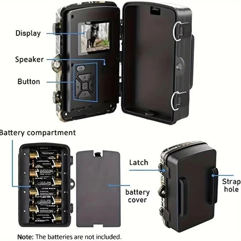 Outdoor Wildlife Camera with Infrared Night Recording - Marova Shop