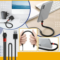 Universal Phone Holder with Integrated Cable Management