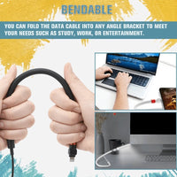 Universal Phone Holder with Integrated Cable Management