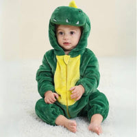 Toddler Animal Theme Jumpsuit Soft Cotton Hypoallergenic Fleece