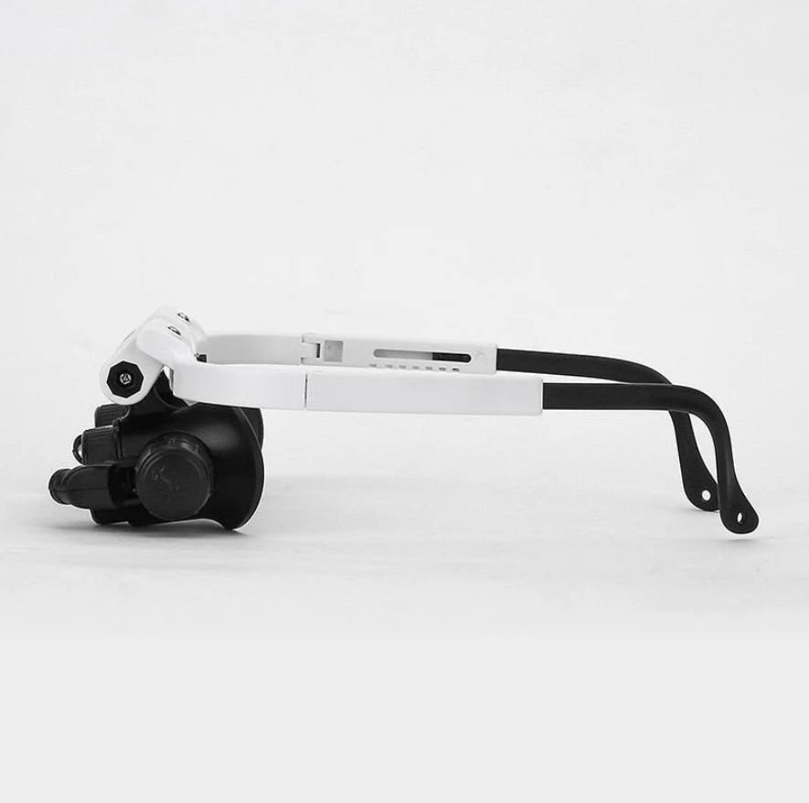 Adjustable LED Magnifying Glass with 8x, 15x and 23x Lenses