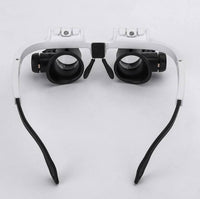 Adjustable LED Magnifying Glass with 8x, 15x and 23x Lenses
