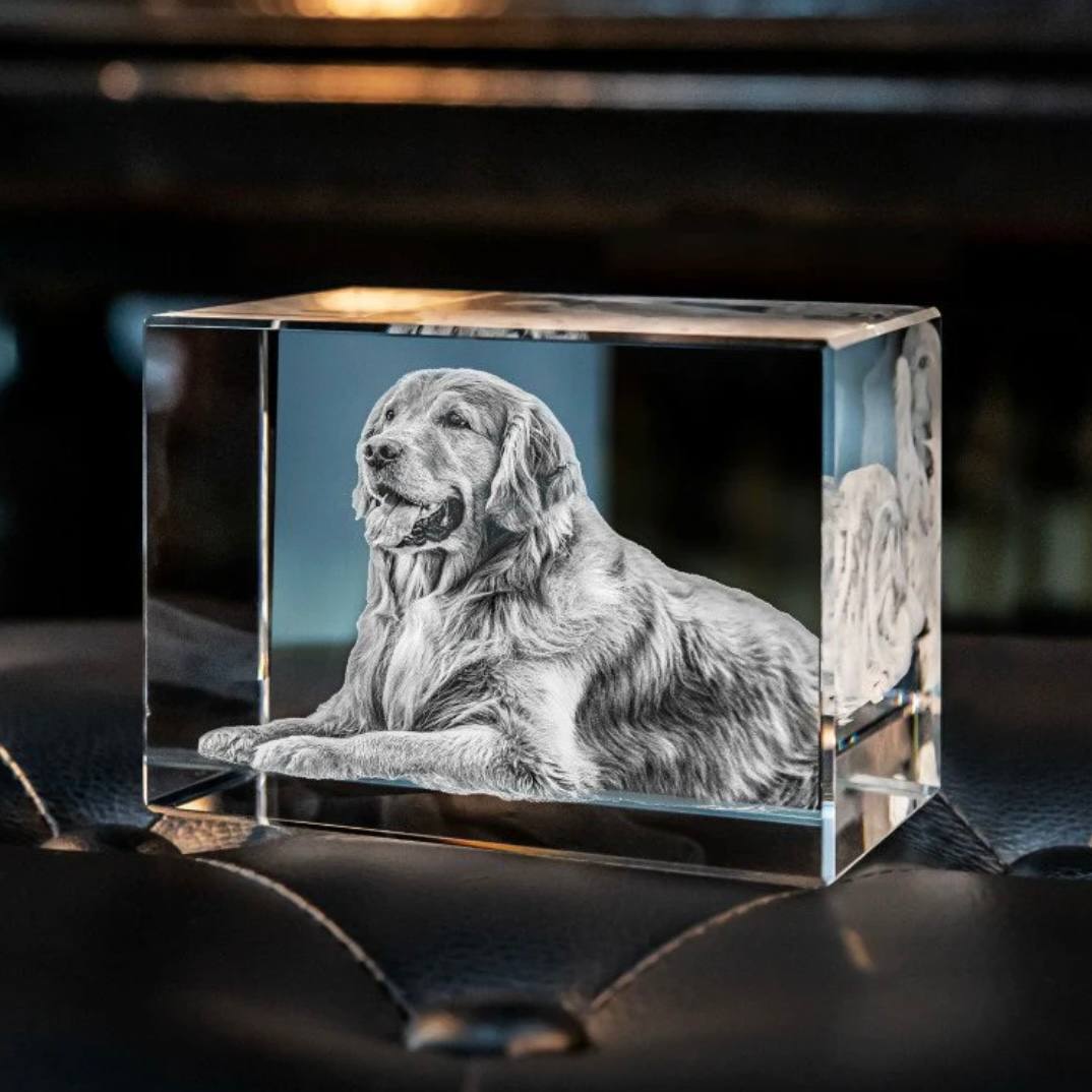 Personalized Crystal Photo Keepsake for Pet Memory