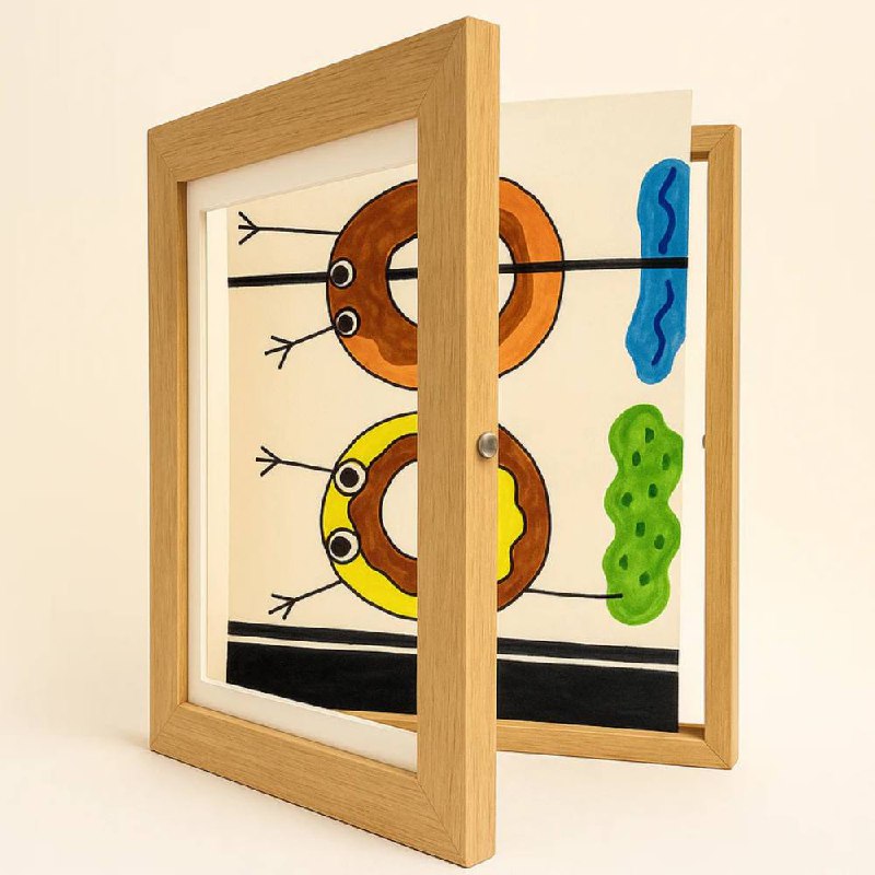 A4 Artwork Frame for Kids Drawings, Storage up to 150 Pages