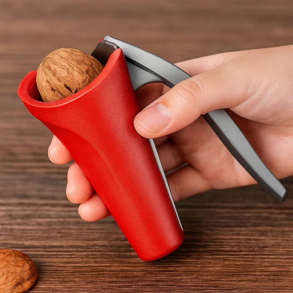 Nutcracker with Lever Mechanism, Stable, Efficient and Effortless Nut Cracking
