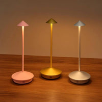 LED Table Lamp with Touch Control, Dimmable and Rechargeable Modern Design