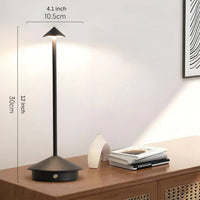 LED Table Lamp with Touch Control, Dimmable and Rechargeable Modern Design