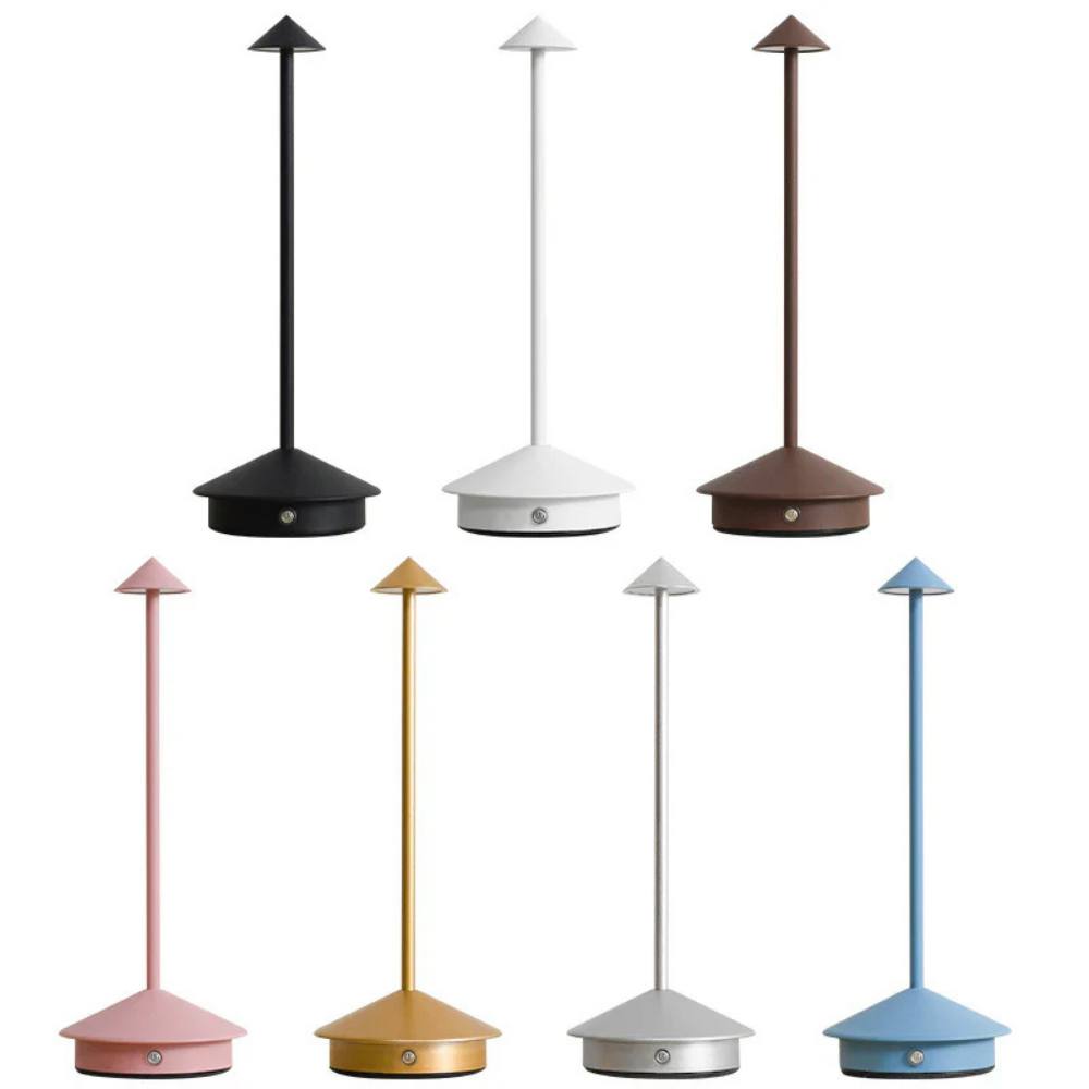 LED Table Lamp with Touch Control, Dimmable and Rechargeable Modern Design