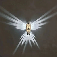 LED Wall Lamp Bird Design, 3D Light Effect with Wing Projection for Decorative Interior Lighting