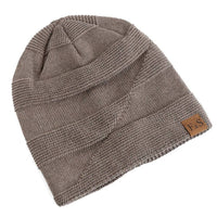 Winter Slouch Beanie for Men, Warm Acrylic Knit Hat for Cold Days